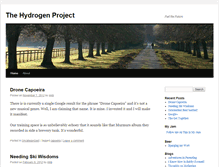 Tablet Screenshot of hydrogenproject.com